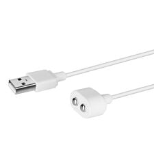 USB magnetinis įkroviklis (baltas)