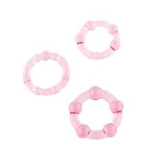 Penio žiedai Stay Hard (rožiniai)